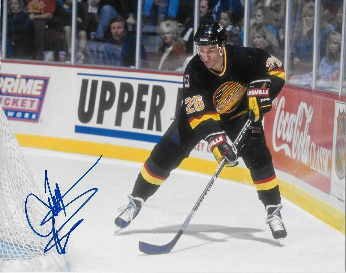 Photo 8x10 autographiée par Tim Hunter des Canucks de Vancouver #5