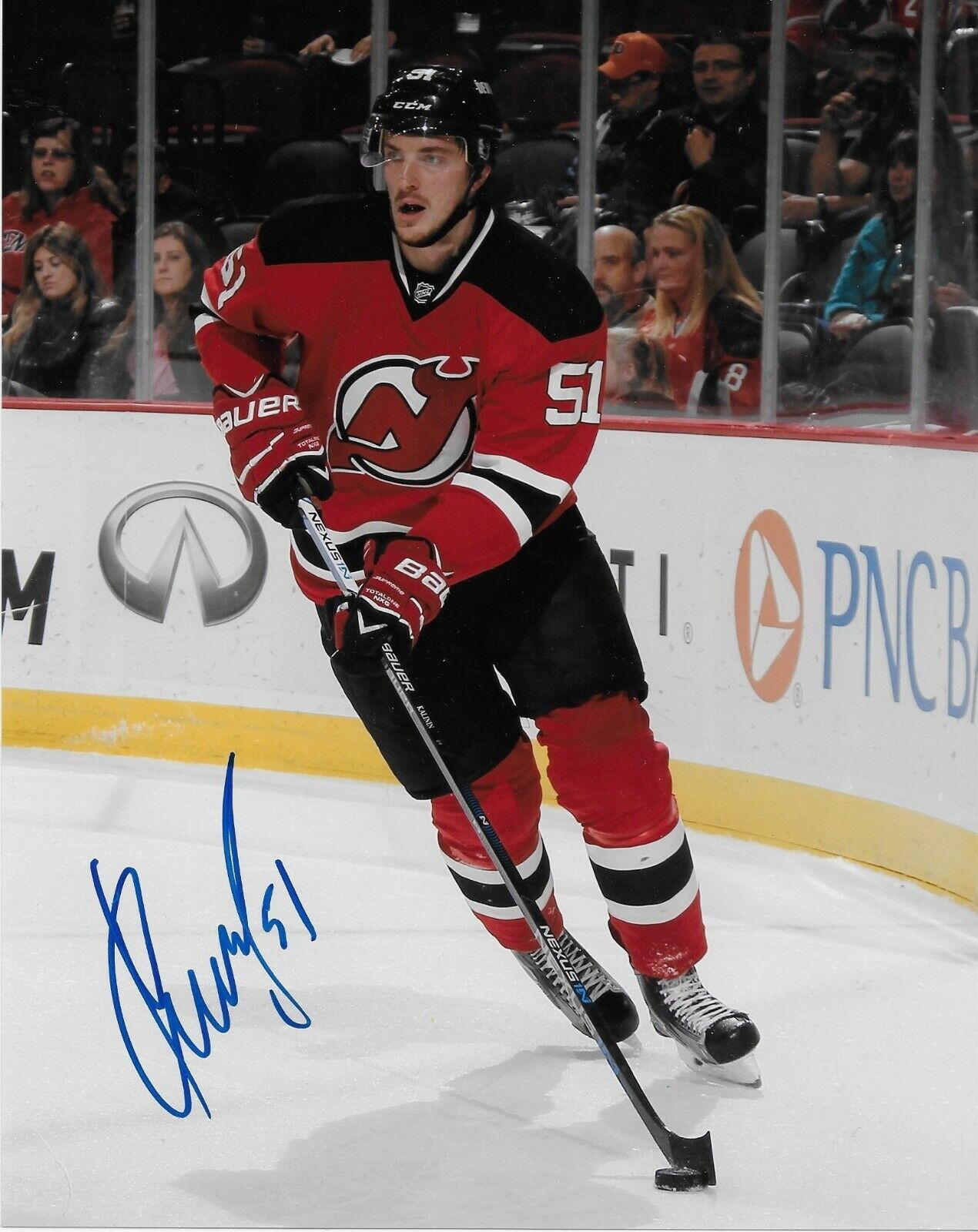 Signed Sergei Kalinin New Jersey Devils Autographed 8x10 Photo #2 Original