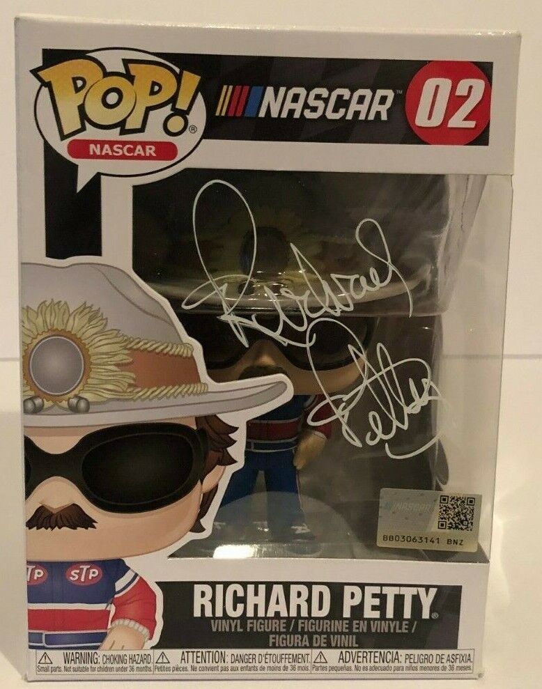 Autographed Nascar Pop Funko signed by Legend Richard Petty JSA