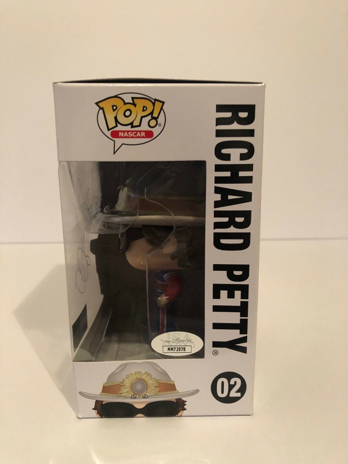 Autographed Nascar Pop Funko signed by Legend Richard Petty JSA