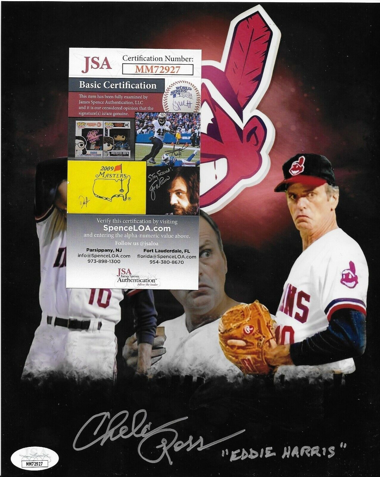 Autographed Chelcie Ross signed Major League 8x10 photo JSA certified