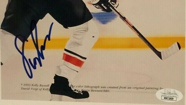 Autographed Kelly Russell Studios Philadelphia Flyers Eric Lindros with JSA