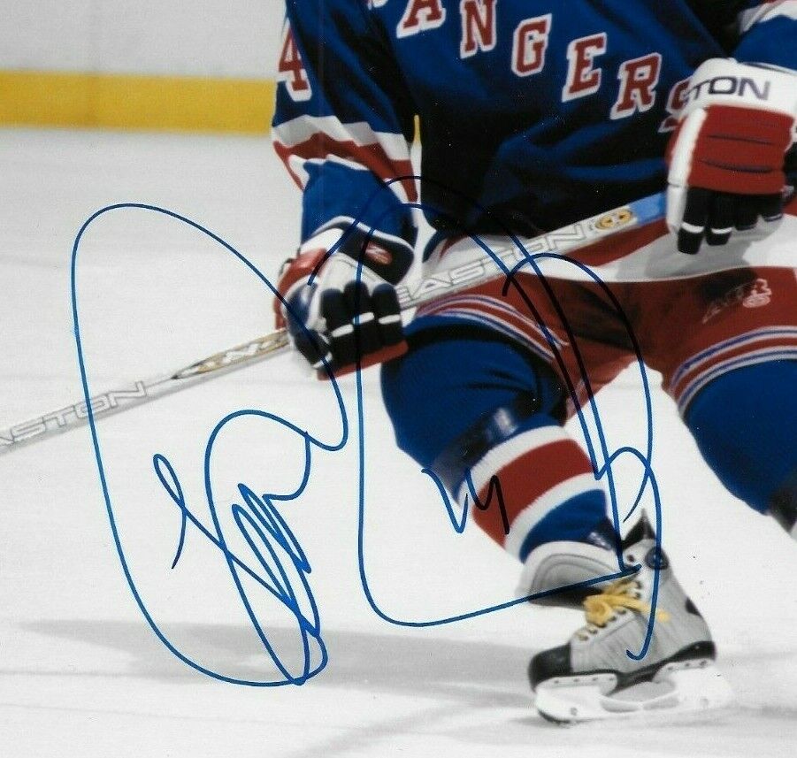 Autographed New York Rangers Theoren Fleury 8x10 Photo Original