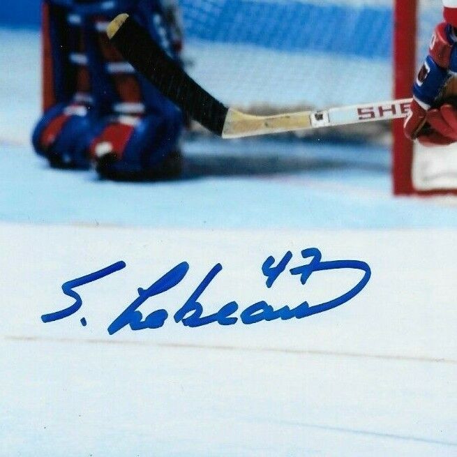 Autographed Montreal Canadiens Stephan Lebeau 8x10 Photo Original