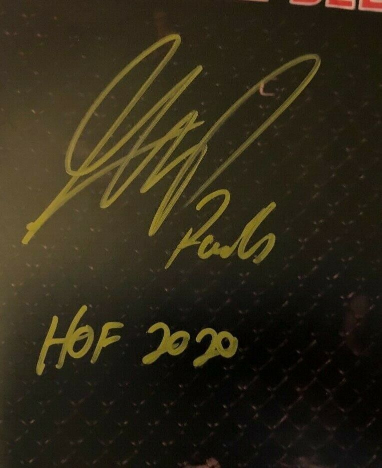 Autographed Georges St Pierre 16x20 Photo RUSH + HOF 2020 Insc JSA exact proof 2