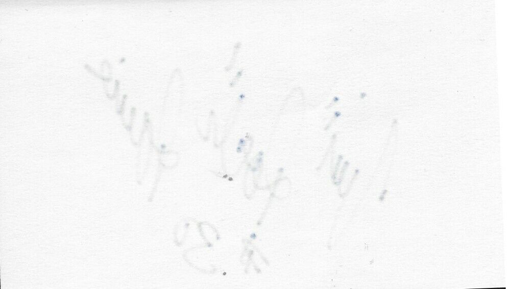 Autographed Hall of Famer Montreal Expos Tim Rock Raines Signed 3x5 Index Card