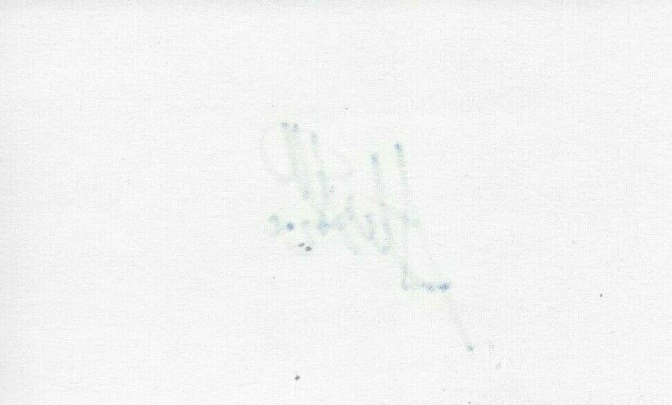 Autographed Hall of Famer Montreal Canadiens Steve Shutt Signed 3x5 Index Card