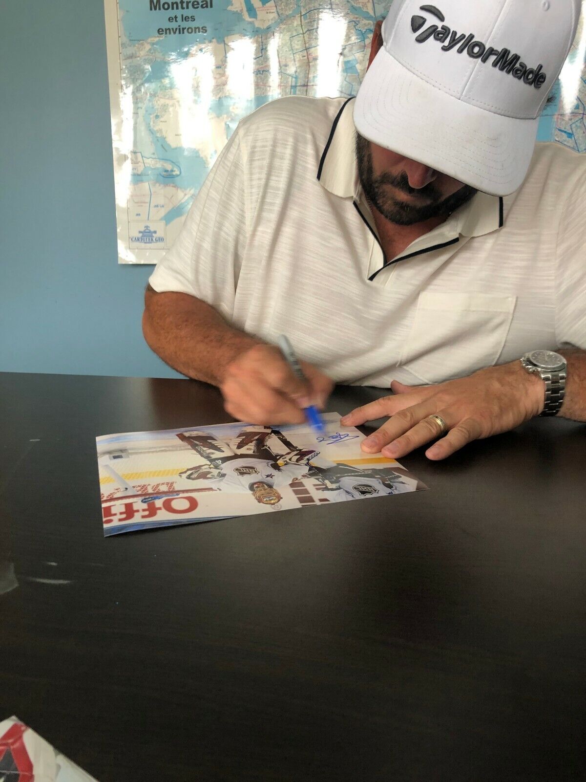 Rondelle en acrylique transparente autographiée #2 des Sénateurs d'Ottawa par Patrick Lalime