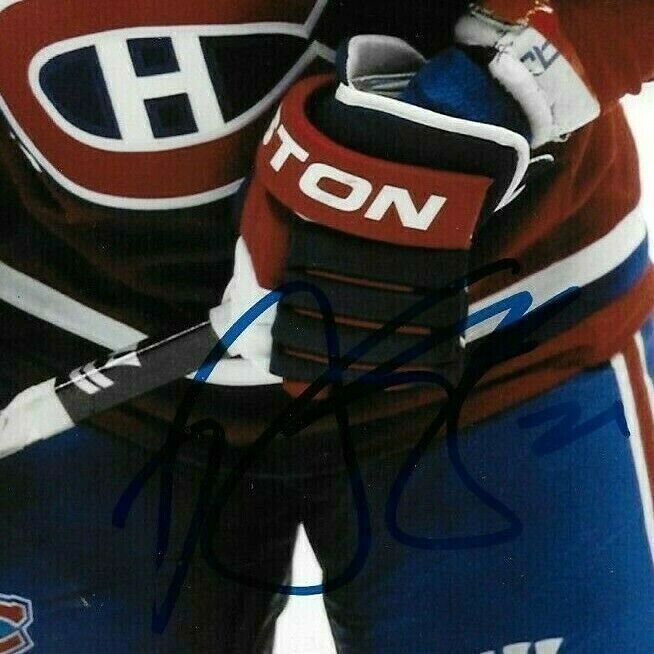 Photo 8x10 autographiée par Brian Gionta des Canadiens de Montréal #2 Original