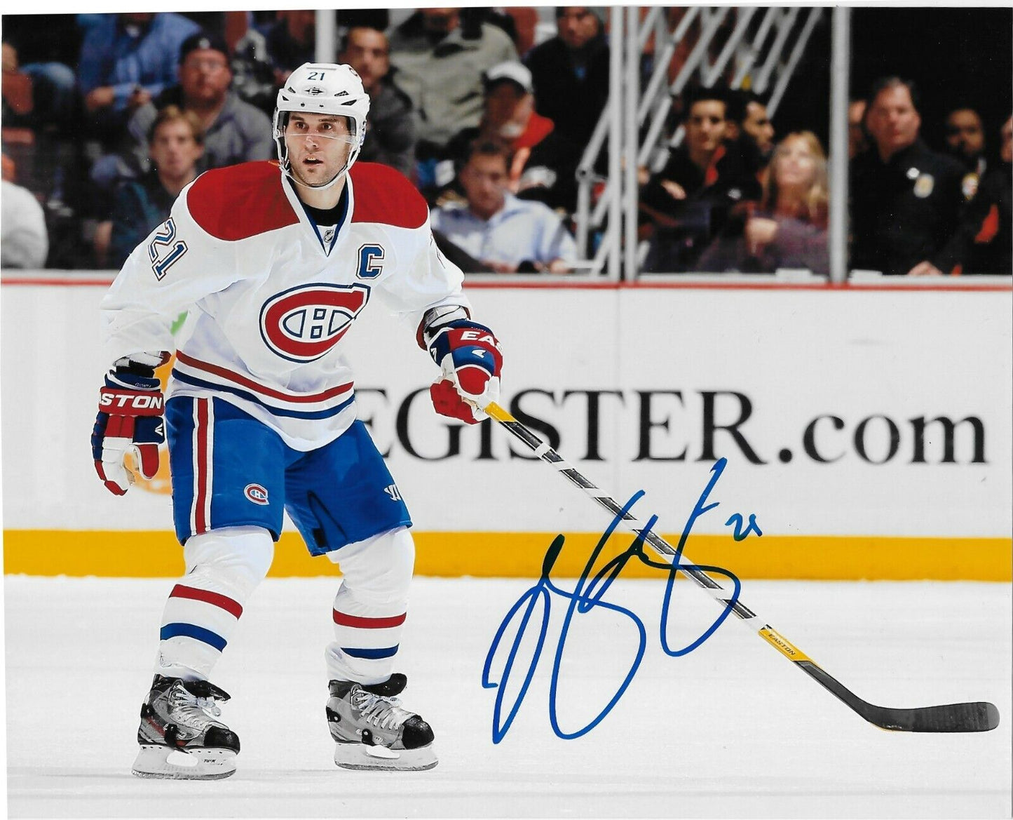 Photo autographiée 8x10 des Canadiens de Montréal par Brian Gionta