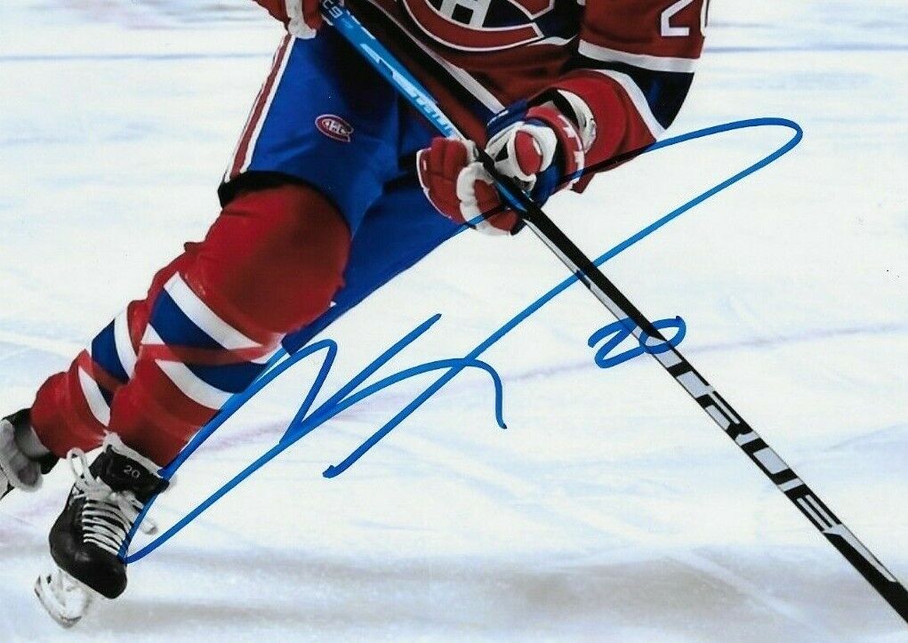 Photo autographiée 8x10 signée Nicolas Deslauriers Canadiens de Montréal #1 Original
