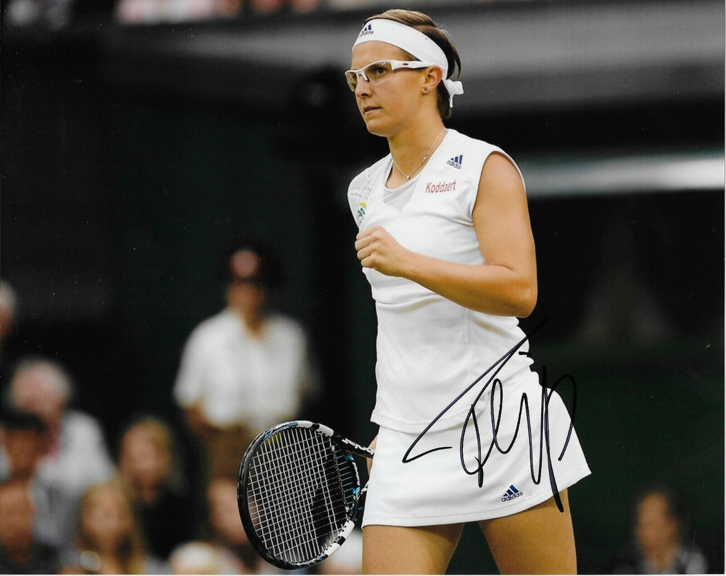 Dédicacé Kirsten Flipkens Tennis 8x10 Photo Originale
