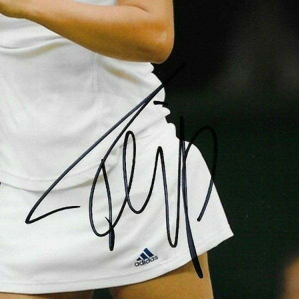 Dédicacé Kirsten Flipkens Tennis 8x10 Photo Originale