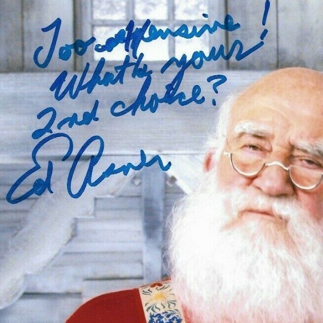 Autographed Award winner Ed Asner signed Elf 8x10 photo
