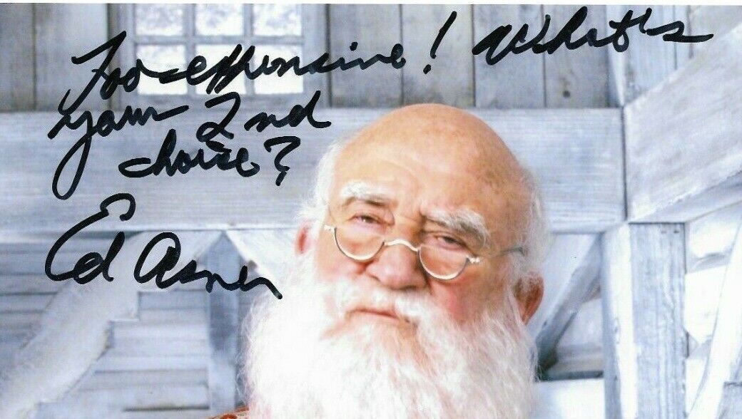 Autographed Award winner Ed Asner signed Elf 8x10 photo 2