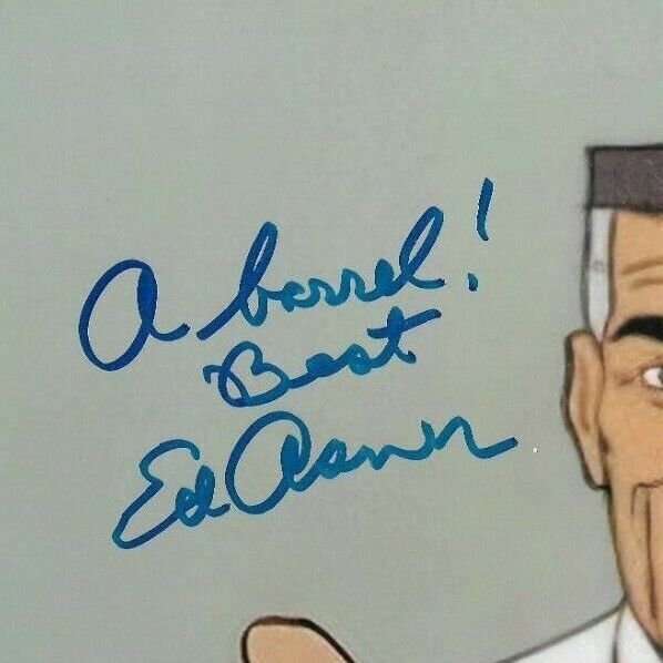 Autographed Award winner Ed Asner signed Spiderman 8x10 photo Jonah Jameson