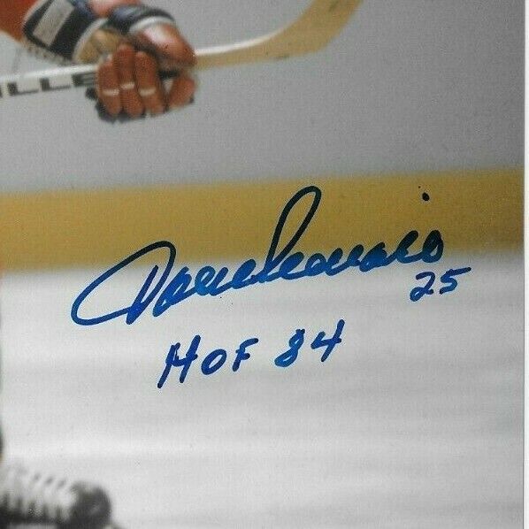 Auto. Montreal Canadiens Jacques Lemaire 8x10 Photo #4 w H of F 84 Inscription