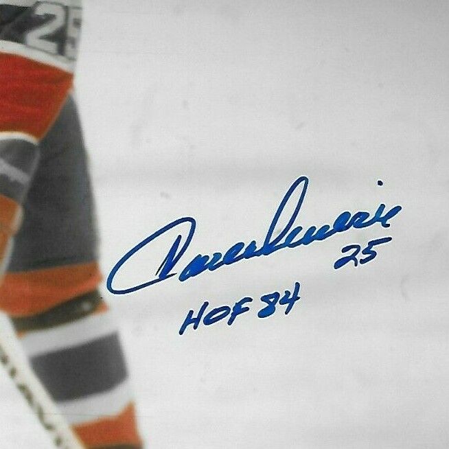 Auto. Montreal Canadiens Jacques Lemaire 8x10 Photo #2 w H of F 84 Inscription