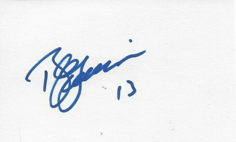 Autographed New Jersey Devils Bill Guerin Signed 3x5 Index Card Original