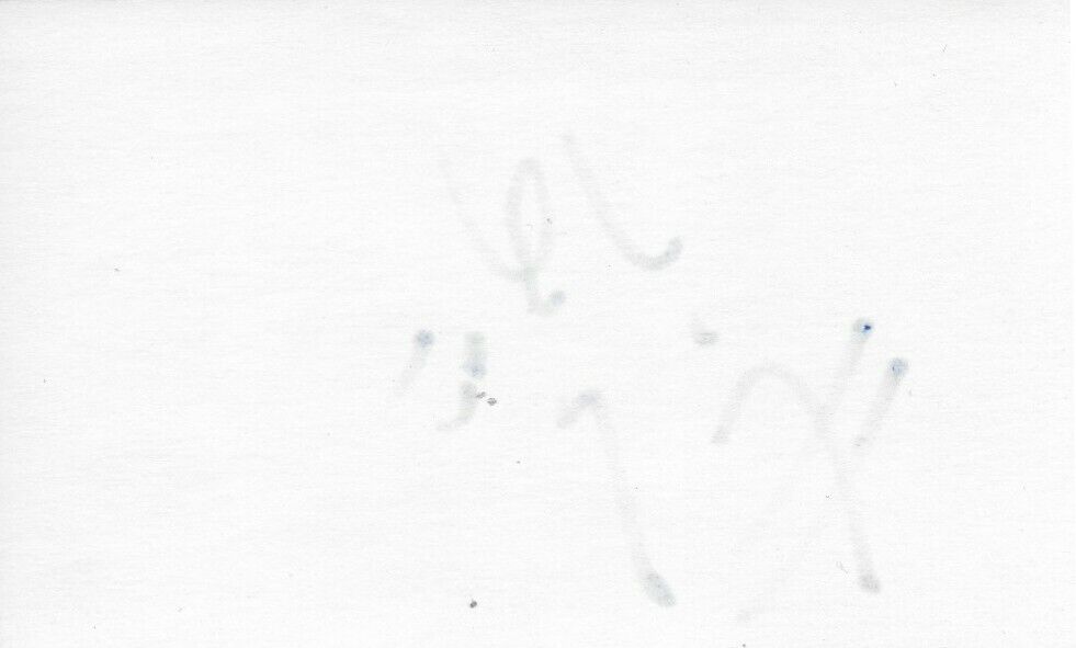 Autographed Chicago Hall of Famer Marian Hossa Signed 3x5 Index Card Original