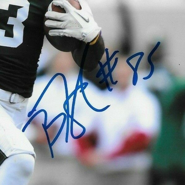 Photo 8x10 autographiée de Michigan State par BJ Cunningham des Alouettes de Montréal3