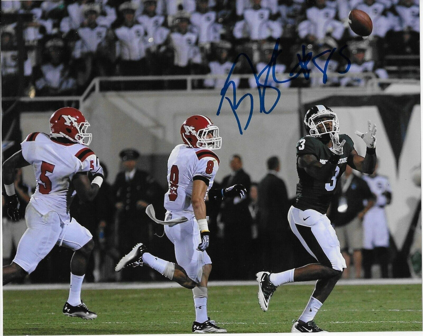 Autographed Michigan State BJ Cunningham Montreal Alouettes 8x10 Photo4 Original