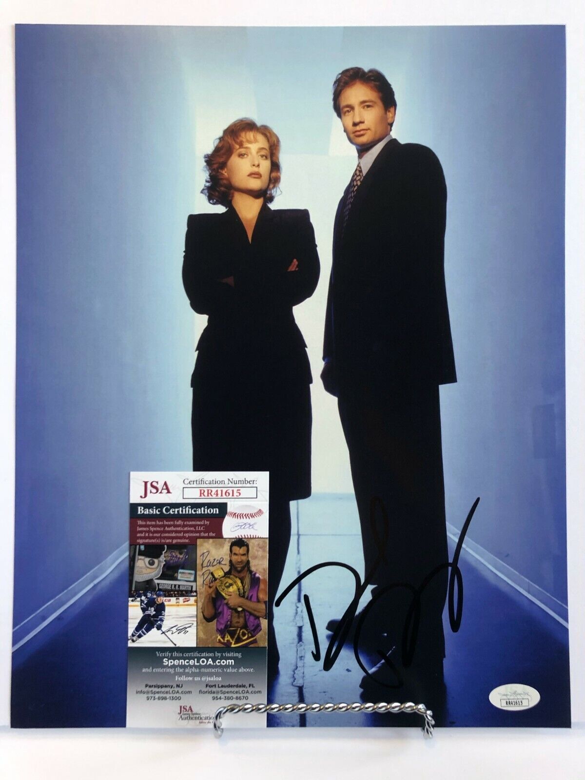 Autographed David Duchovny signed X-files 11x14 w/ JSA cert original 2