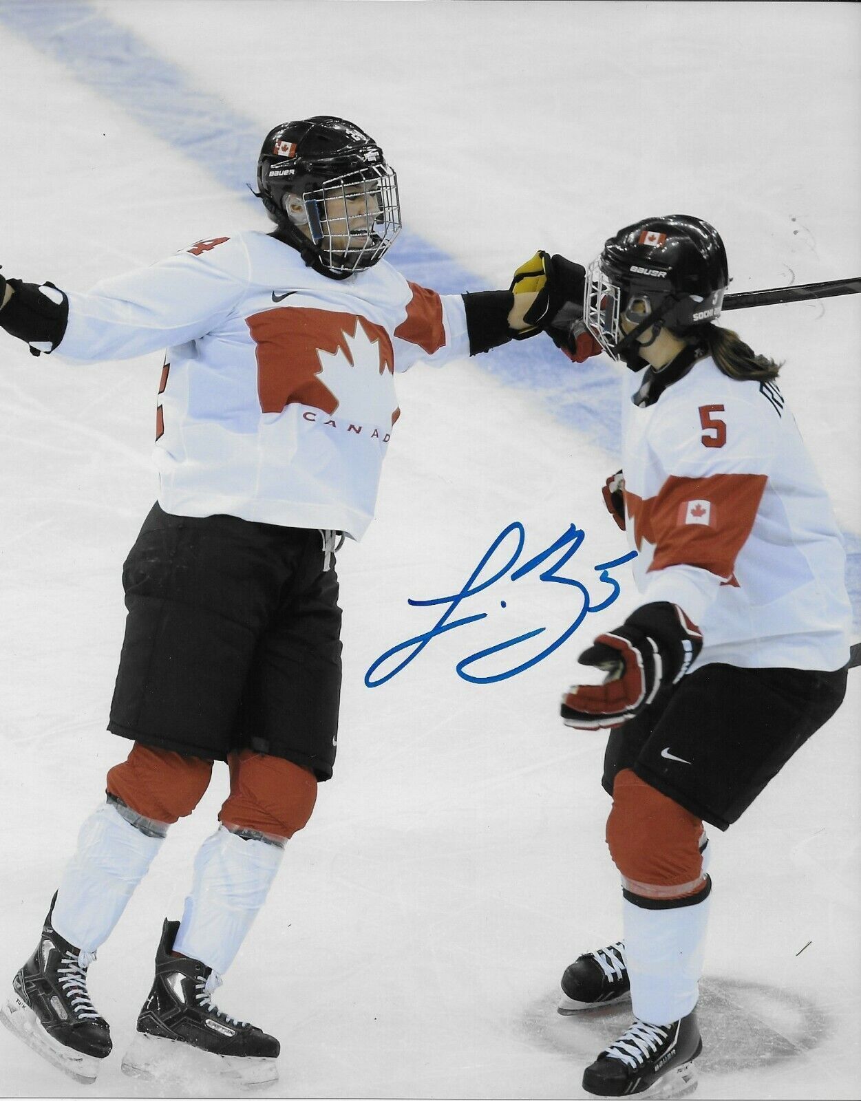 Auto Lauriane Rougeau Team Canada 2014 Sochi Olympics Womens Hockey 8x10 Photo 2