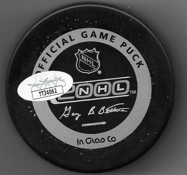 Autographed Boston Bruins Milt Schmidt Official Game Puck w JSA Authentication