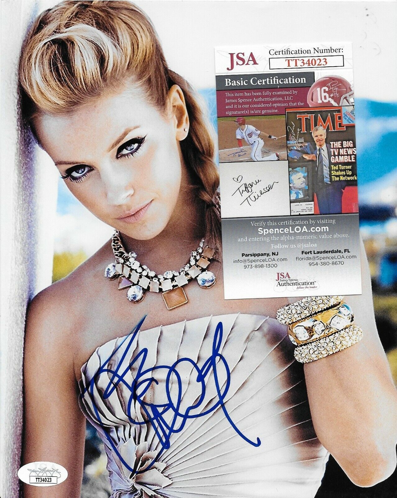 Photo autographiée de Katie Cassidy au format 8x10, certifiée JSA