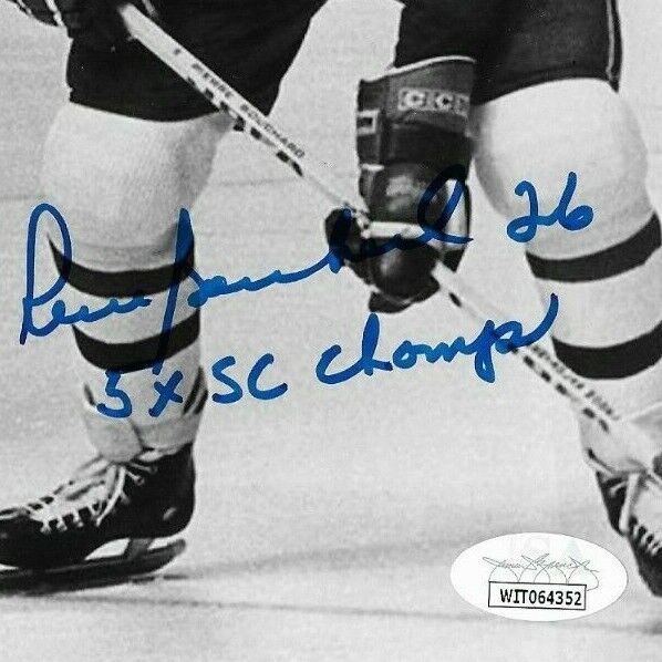Auto. Montreal Canadiens Pierre Bouchard Guy Lapointe 8x10 w JSA Authentication