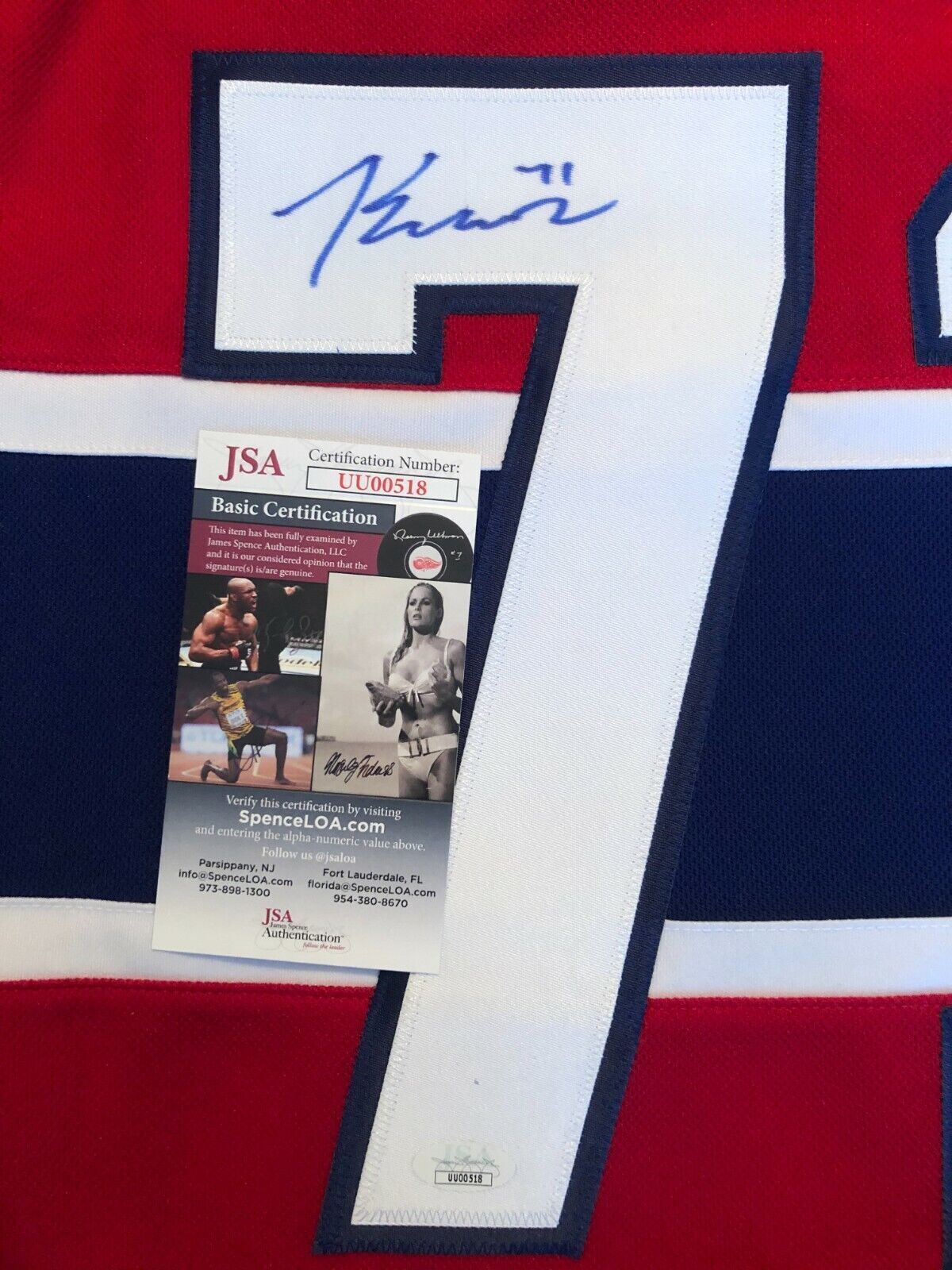 Auto. Authentic Replica Adidas Montreal Canadiens Jake Evans Jersey w JSA