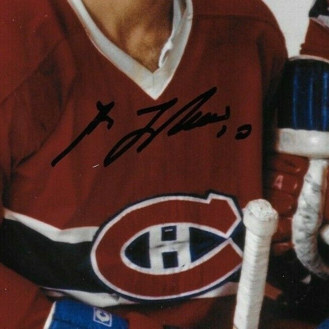 Photo autographiée 8x10 signée par Steve Shutt des Canadiens de Montréal avec JSA