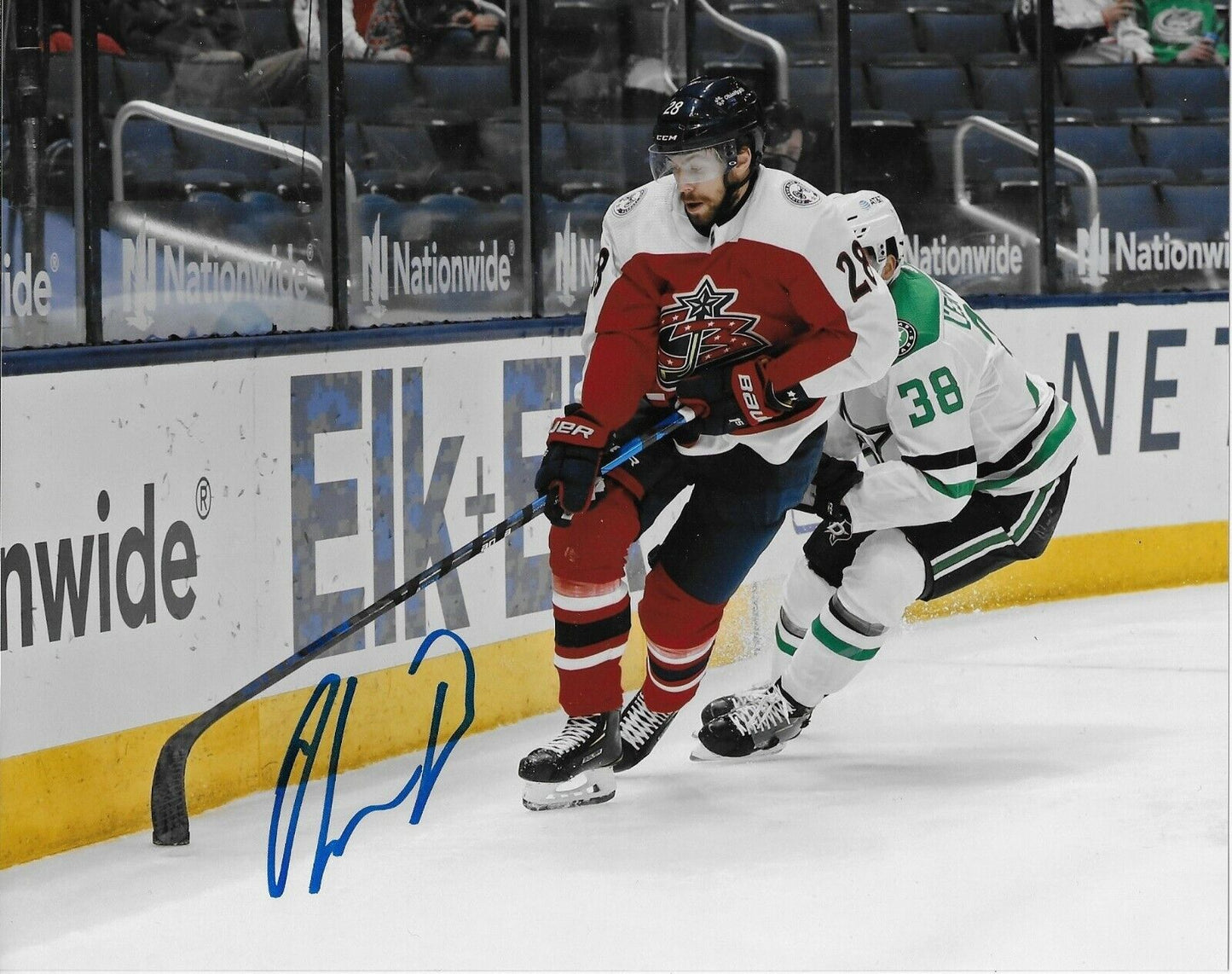 Autographed Columbus Blue Jackets Oliver Bjorkstrand 8x10 Photo #2 Original