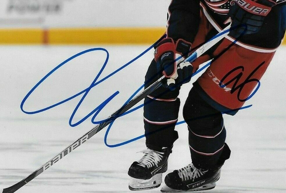 Autographed Columbus Blue Jackets Jack Roslovic 8x10 Photo Original