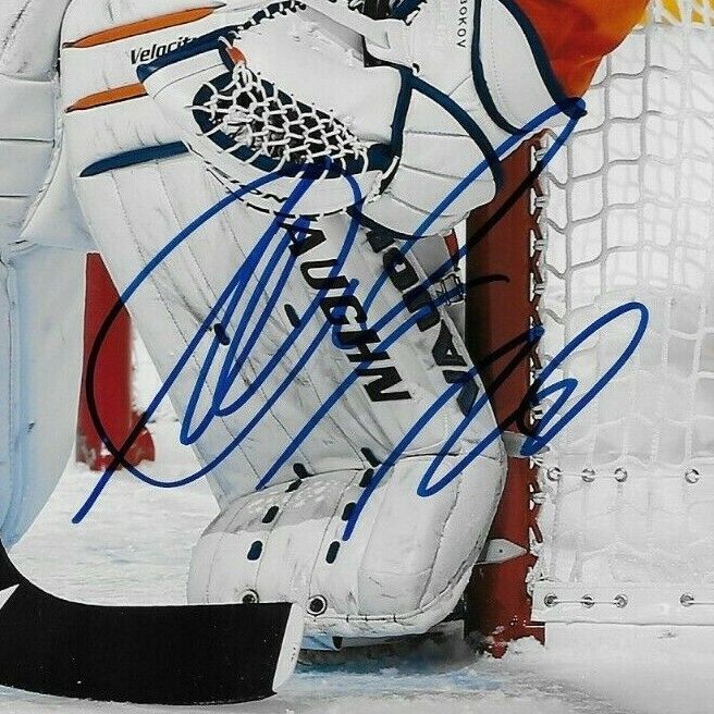 Photo originale autographiée d'Evgeni Nabokov des Islanders de New York, format 8 x 10