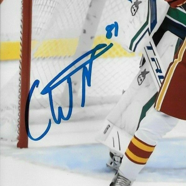 Autographed Vancouver Canucks Chase Wouters 8x10 Photo #2 Original