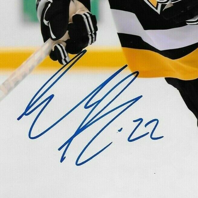 Autographed Pittsburgh Penguins Sam Poulin 8x10 Photo Original
