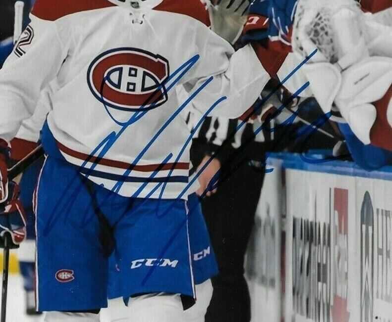 Autographed Montreal Canadiens Lukas Vejdemo 8x10 Photo #3 Original