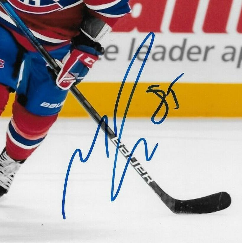 Autographed Montreal Canadiens Mathieu Perreault 8x10 Photo Original
