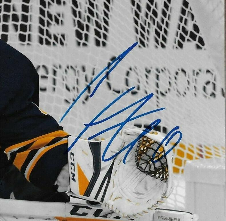 Autographed Buffalo Sabres Carter Hutton 8x10 Photo #3 Original