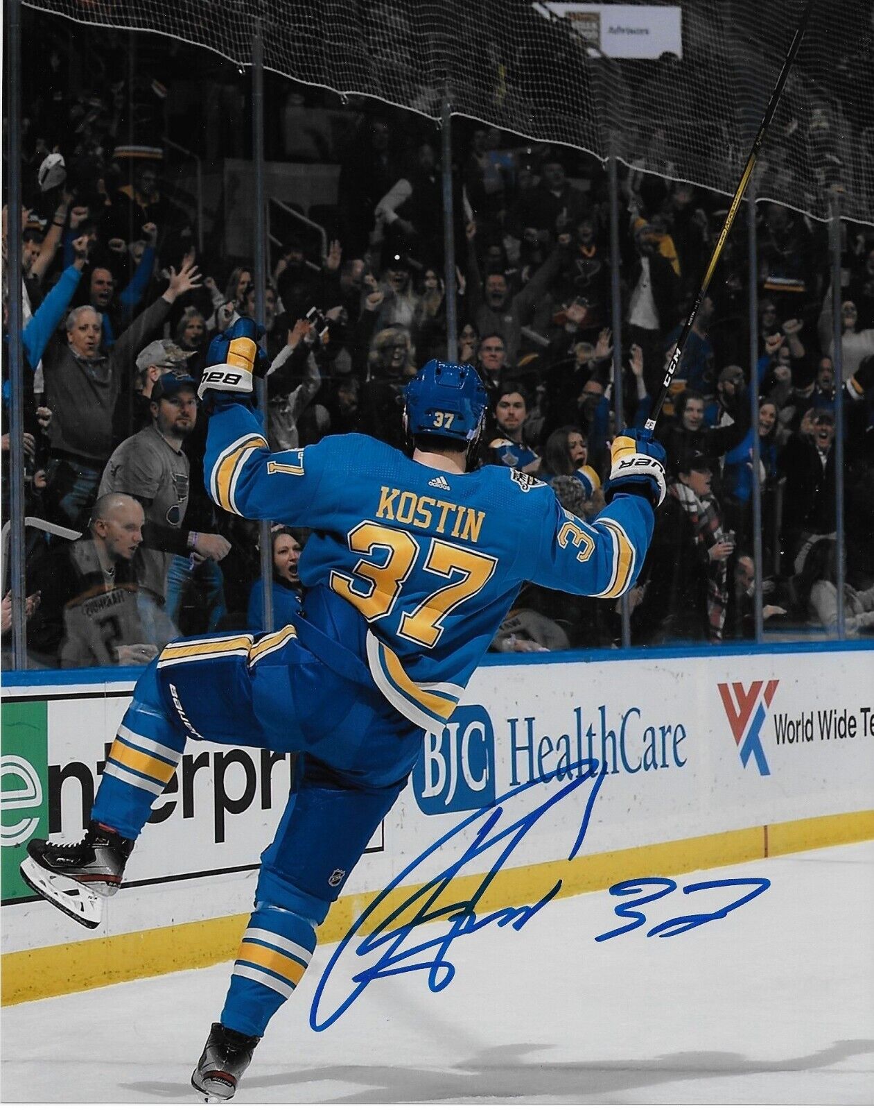 Autographed St. Louis Blues Klim Kostin Springfield 8x10 Photo Original
