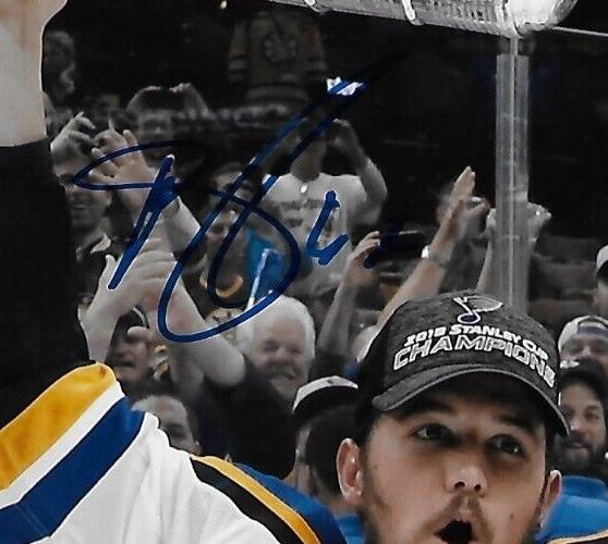 Autographed St. Louis Blues Mackenzie Maceachern Stanley Cup 8x10 Ph. Original