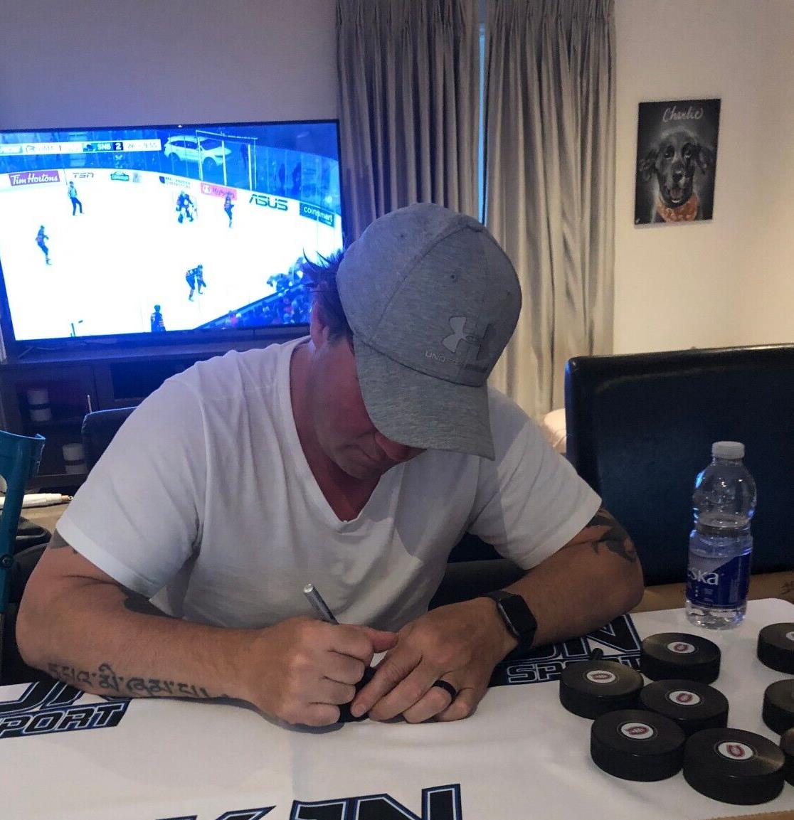 Autographed Toronto Maple Leafs Paul Dipietro Puck Original