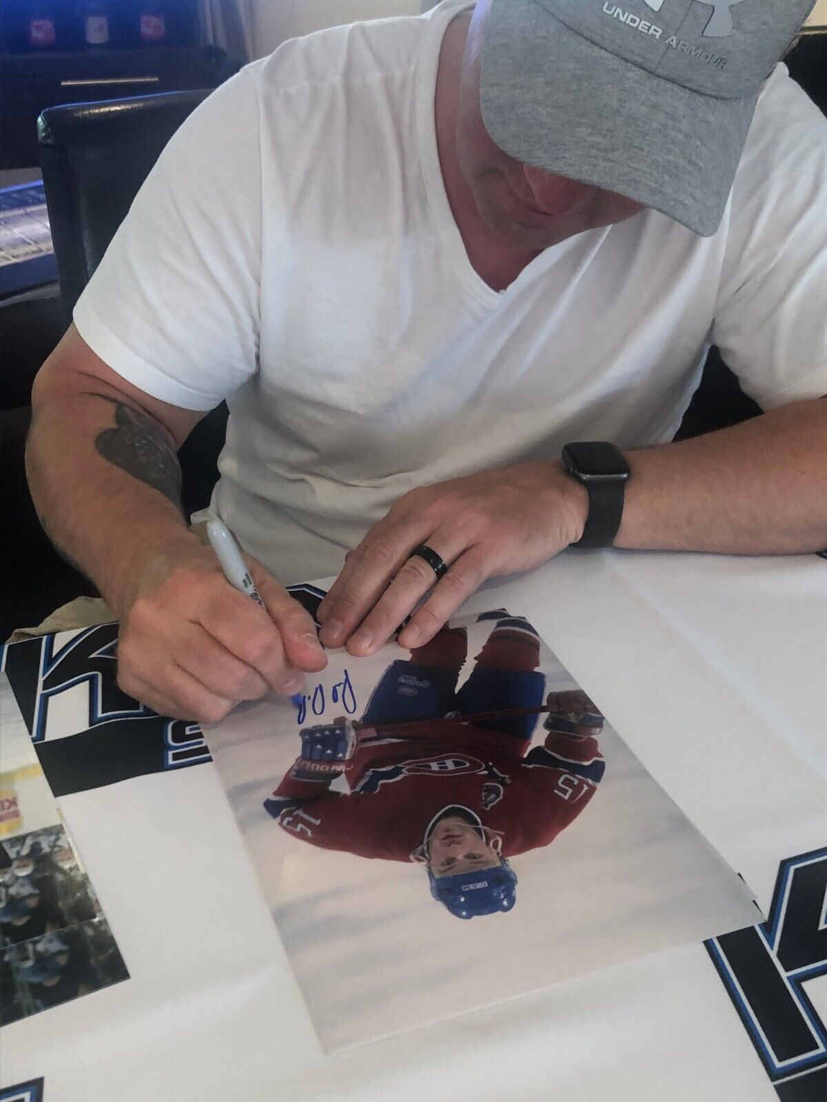 Autographed Toronto Maple Leafs Paul Dipietro Puck Original