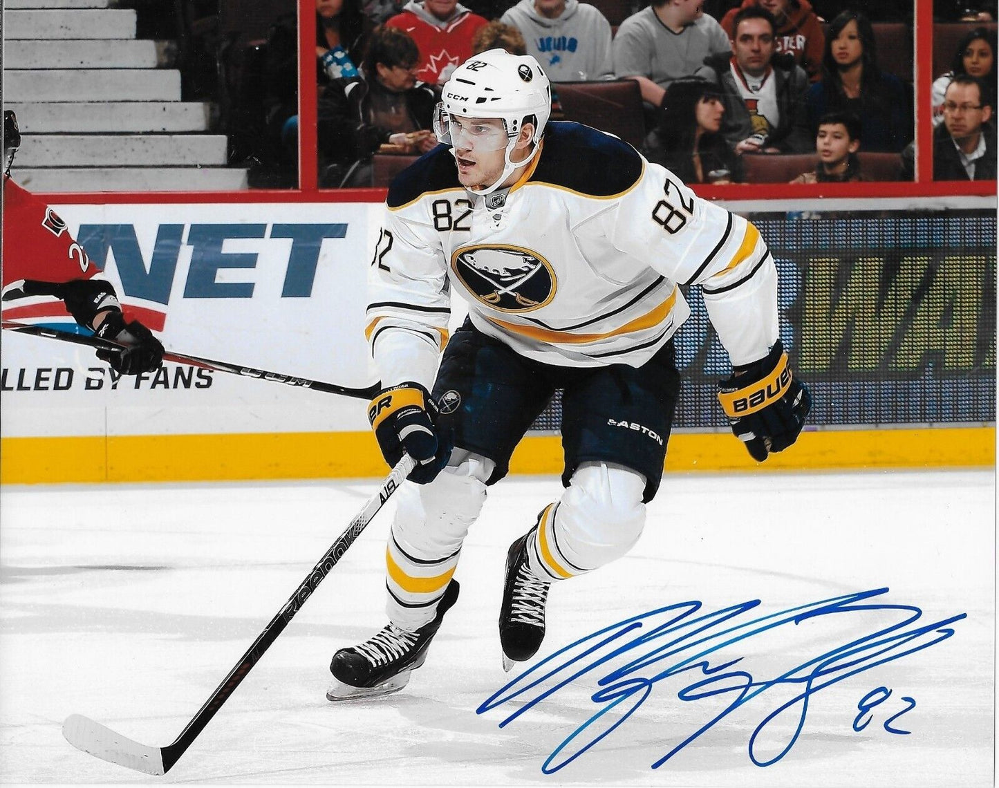 Autographed Buffalo Sabres Marcus Foligno 8x10 Photo Original