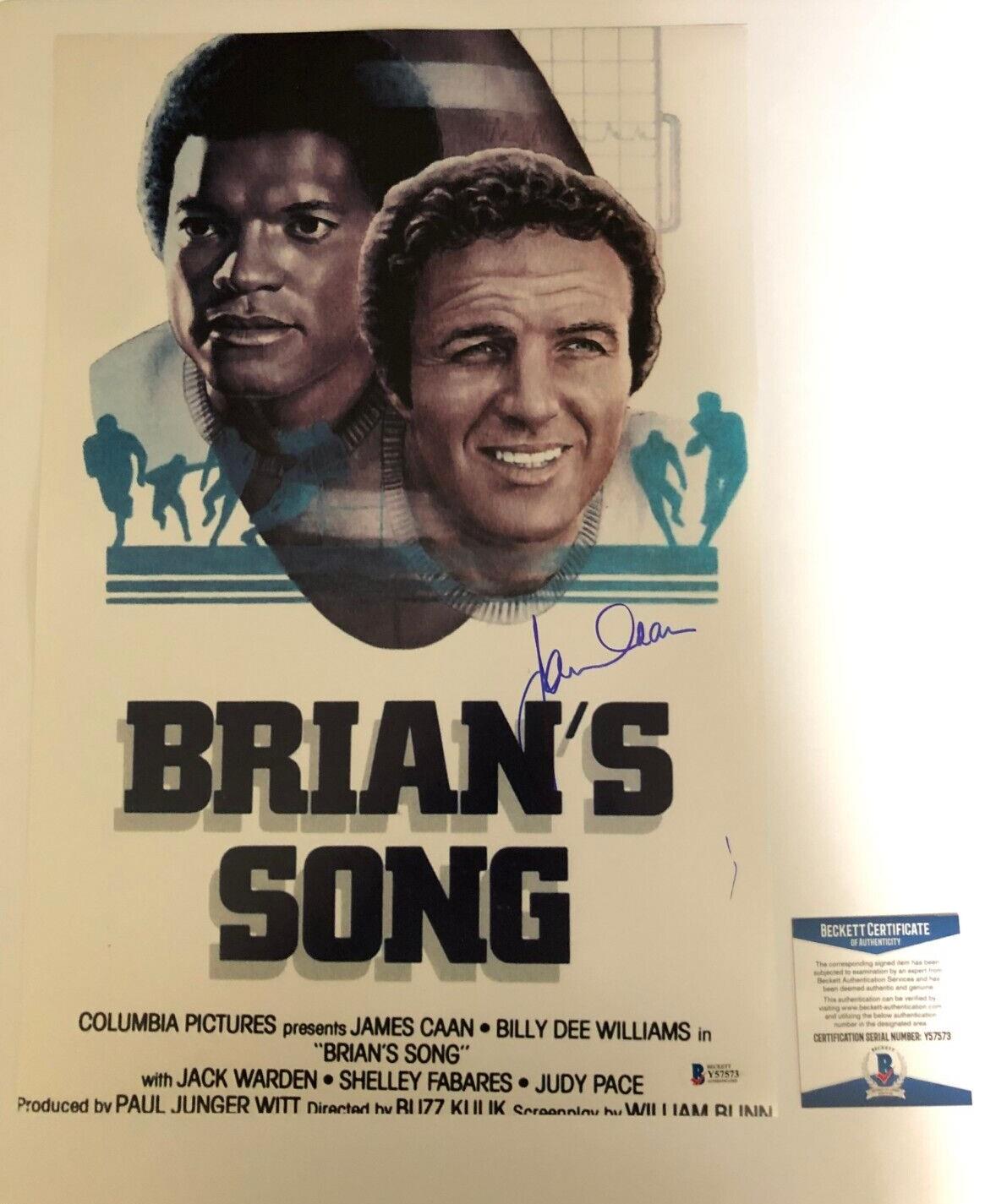Autographed James Caan Brian's Song 12x18 Photo with Beckett Authentication