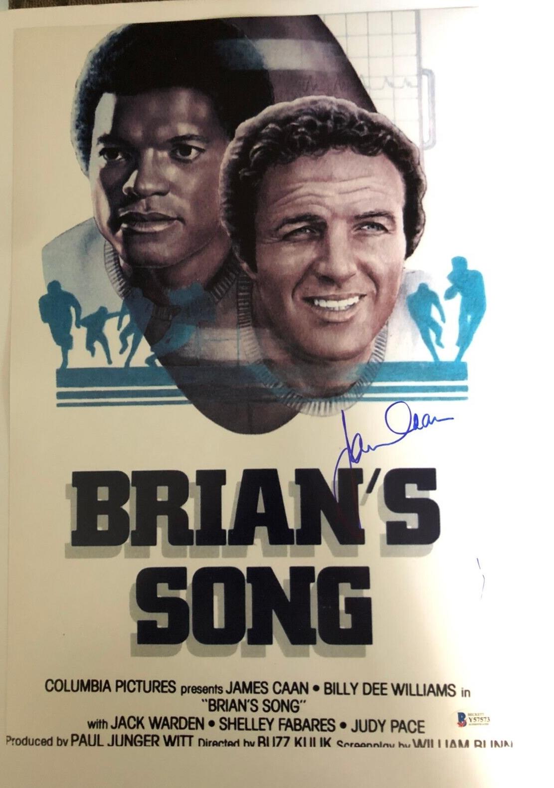 Autographed James Caan Brian's Song 12x18 Photo with Beckett Authentication