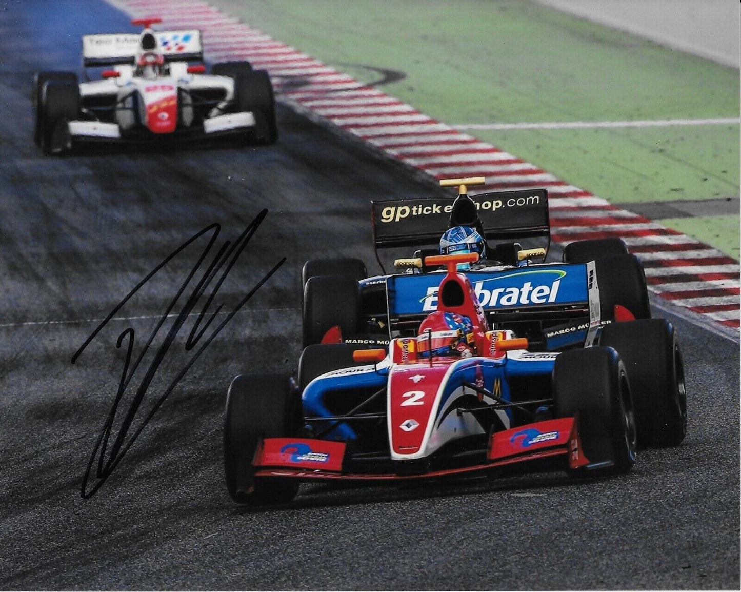 Photo 8x10 autographiée de Formule 1 Haas Racing Pietro Fittipaldi #4 2022 Original