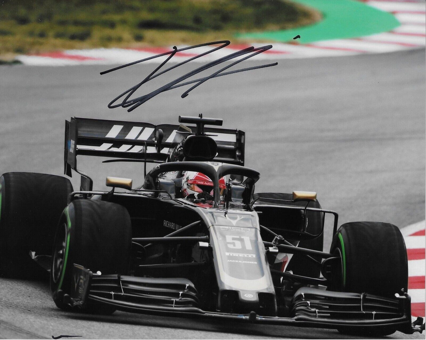 Autographed Formula 1 Haas Racing Pietro Fittipaldi 8x10 Photo #2 2022 Original